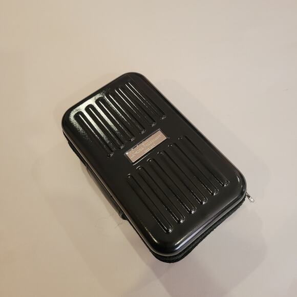 Salvatore Ferragamo EVA AIR Mini Black Zip Travel Case Amenity Toiletry pouch - Picture 4 of 11